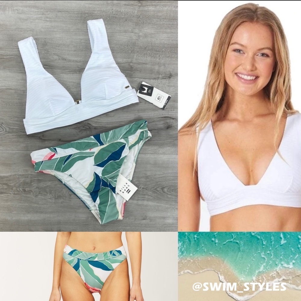☀️BILLIABONG☀️RIP CURL☀️PREMIUM SURF DEEP V LIKE MINDED MAUI BIKINI SER